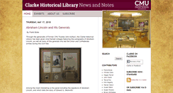 Desktop Screenshot of clarkehistoricallibrary.org